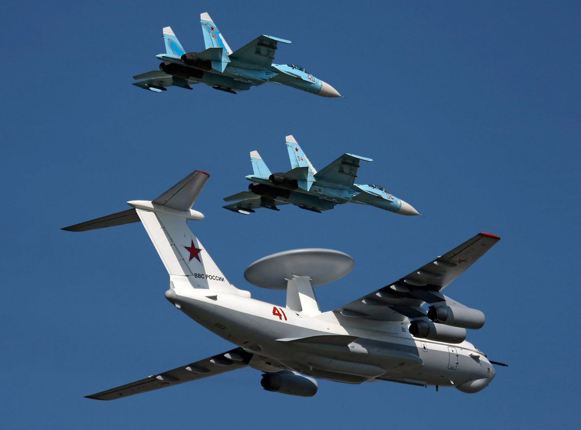 a-50 su-27 escorte