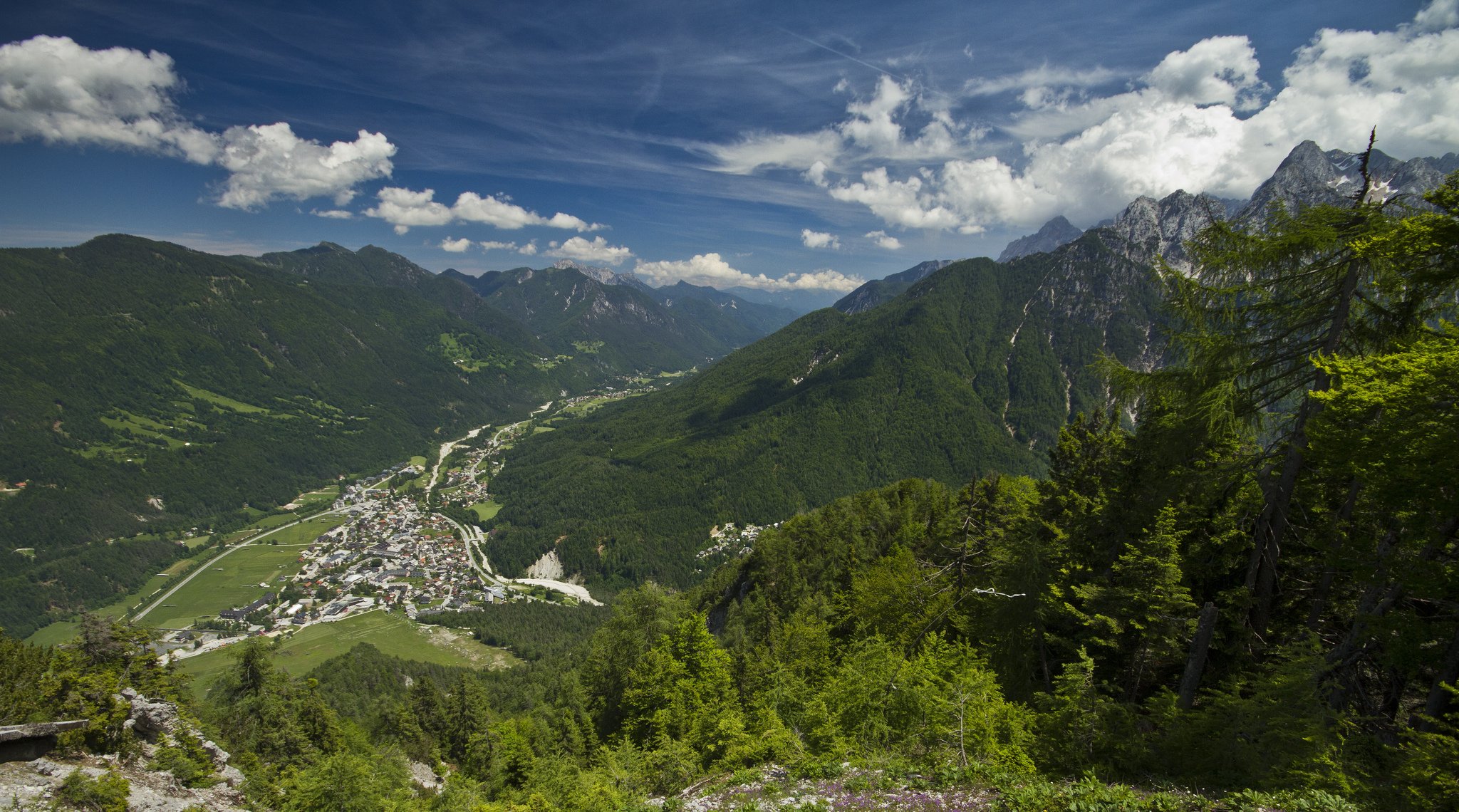 kranjska gora slovénie kranjska gora vallée ville panorama montagnes